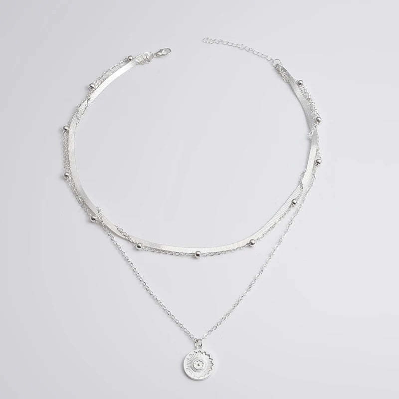 Three-Layer Round Necklace