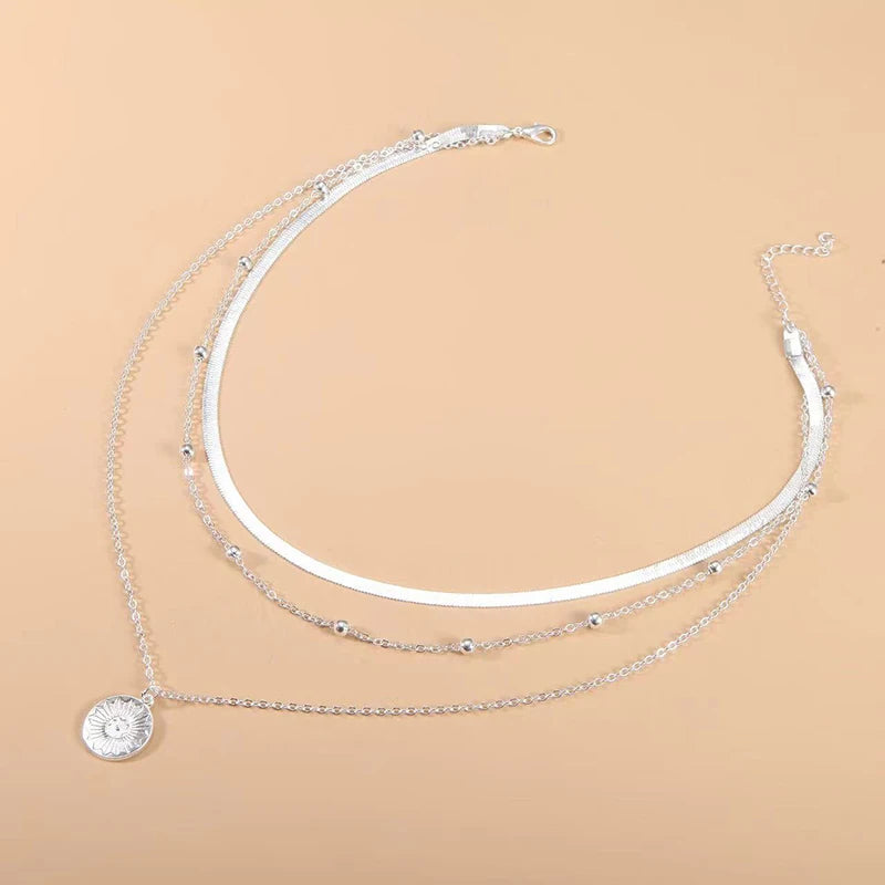 Three-Layer Round Necklace