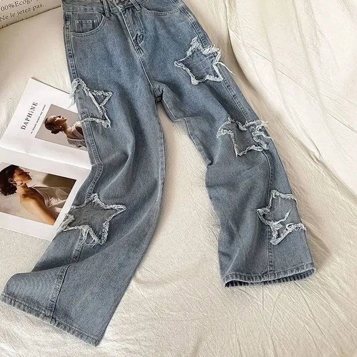 Retro Patch Star Jeans